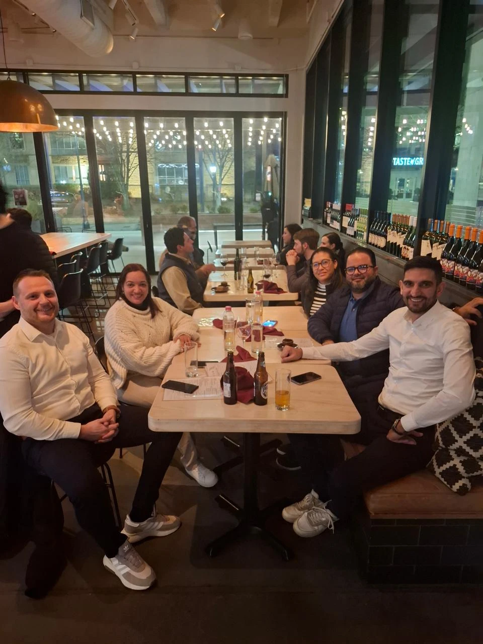 Cena en grupo durante IPPE Atlanta